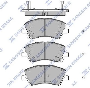 Колодки тормозные дисковые передние Hyundai Solaris II 2018-2022 Hi-Q - SANGSIN BRAKE SP1901