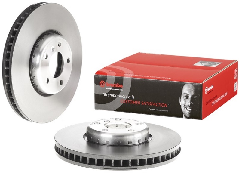 Диск тормозной передний BMW 5, 6, 7 Brembo 09.C406.13, D=348 мм