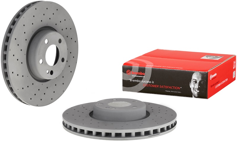 Диск тормозной передний MERCEDES-BENZ C-CLASS Brembo 09.D529.23, D=342 мм