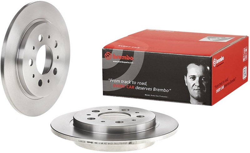 Диск тормозной задний VOLVO 740 Brembo 08.5288.10, D=265 мм