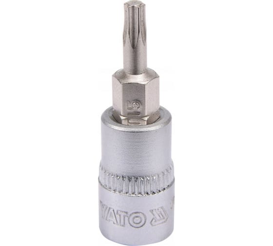 Головка торцевая с вставкой TORX YATO YT04303 (T15, 1/4)