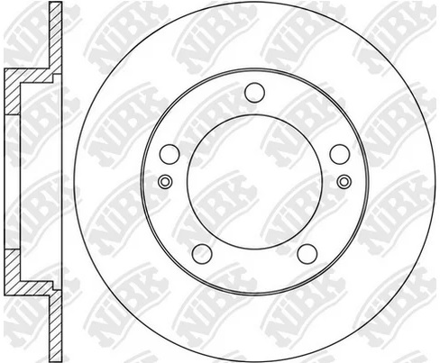 Диск тормозной передний Audi A3, NiBK RN1554DSET, D=340 мм