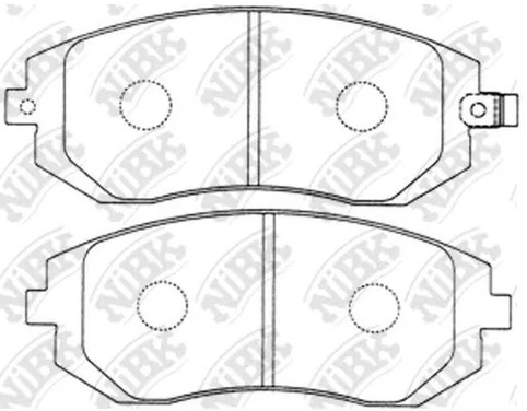 Колодки тормозные дисковые передние SUBARU IMPREZA, LEGACY NiBK PN7460