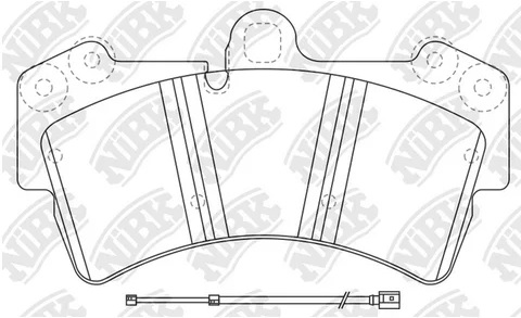 Колодки тормозные дисковые передние NiBK PN0346WS
