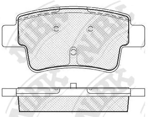 Колодки тормозные дисковые задние OPEL Corsa NiBK PN0481