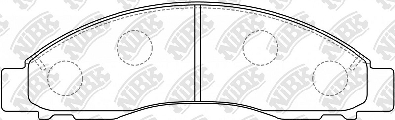 Колодки тормозные дисковые передние NiBK PN5392