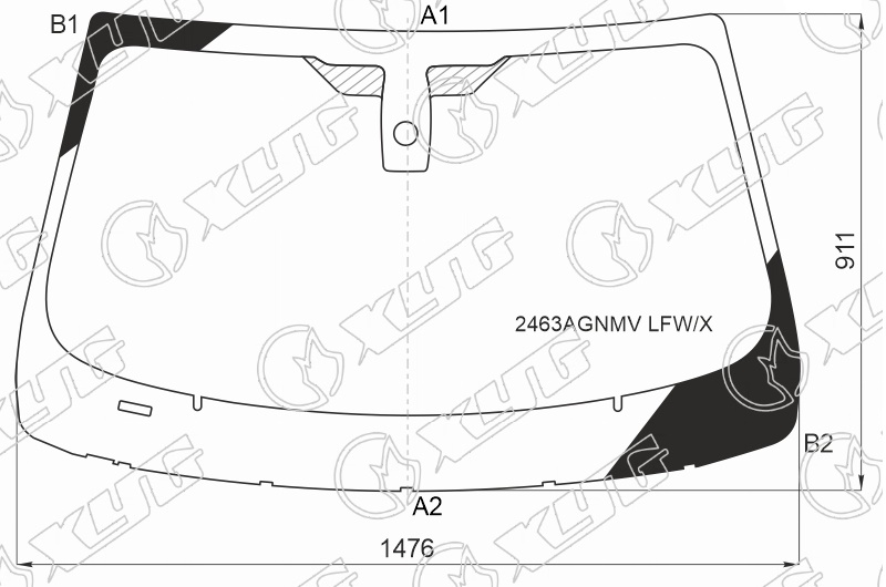 Стекло лобовое  BMW 6-SERIES COUPE, CABRIOLET XYG 2463AGNMV LFW/X 