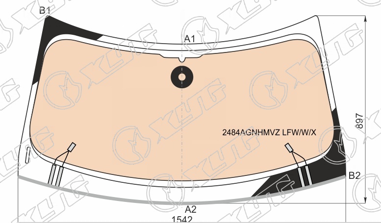 Стекло лобовое MINI COOPER COUNTRYMAN XYG 2484AGNHMVZ LFW/W/X 