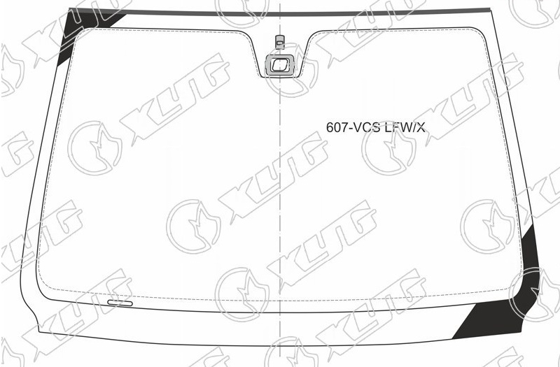 Стекло лобовое PEUGEOT 607 XYG 607-VCS LFW/X 