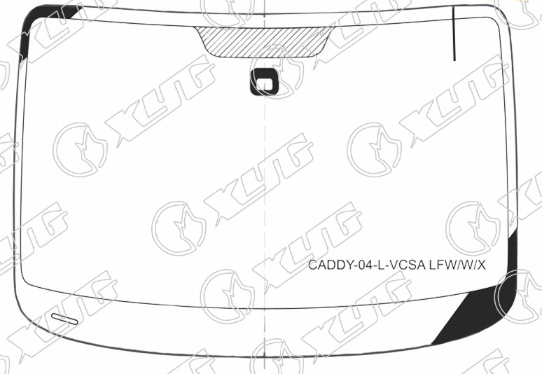 Стекло лобовое VOLKSWAGEN CADDY VAN XYG CADDY-04-L-VCSA LFW/W/X 