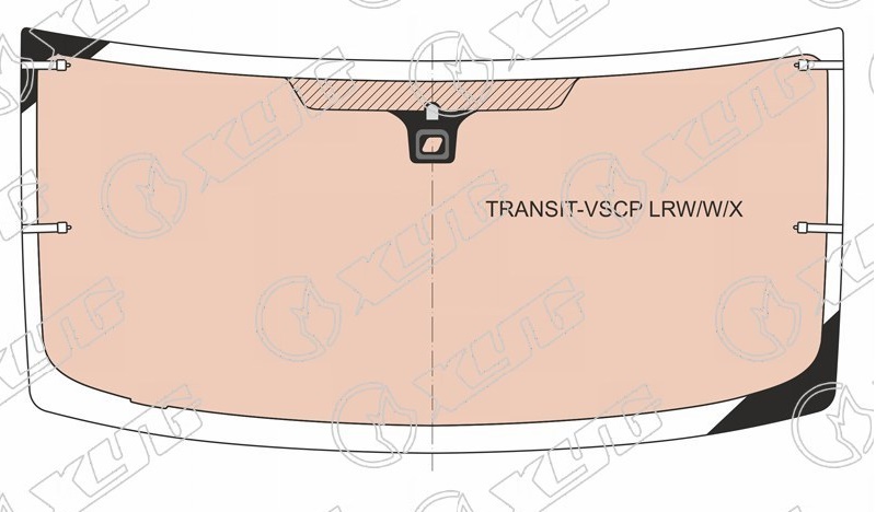 Стекло лобовое FORD TRANSIT XYG TRANSIT-VSCP LFW/W/X 