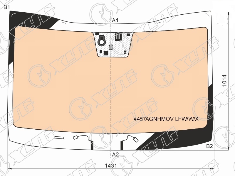 Стекло лобовое с полным обогревом KIA CEED, XCEED XYG 4457AGNHMOV LFW/W/X 