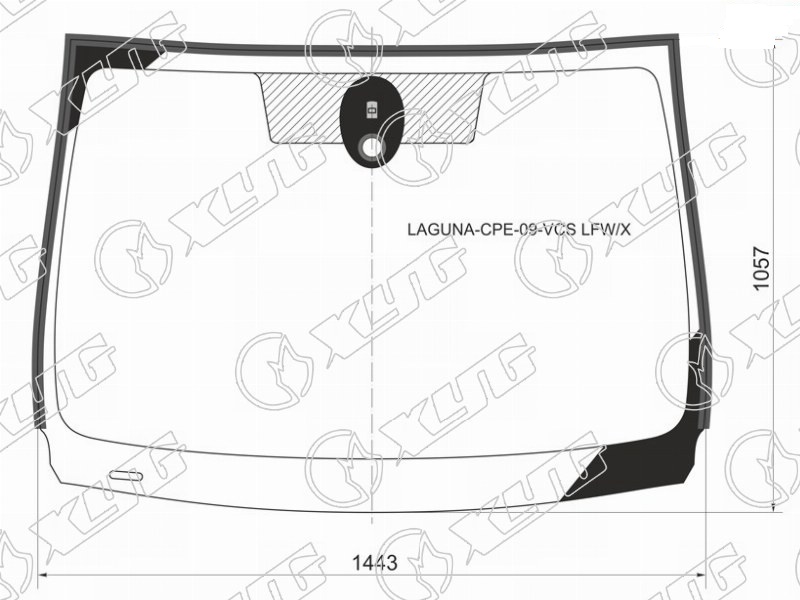 Стекло лобовое RENAULT LAGUNA XYG LAGUNA-CPE-09-VCS LFW/X 