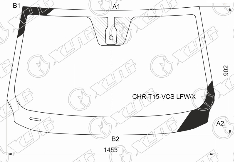 Стекло лобовое CHERY TIGGO XYG CHR-T15-VCS LFW/X 