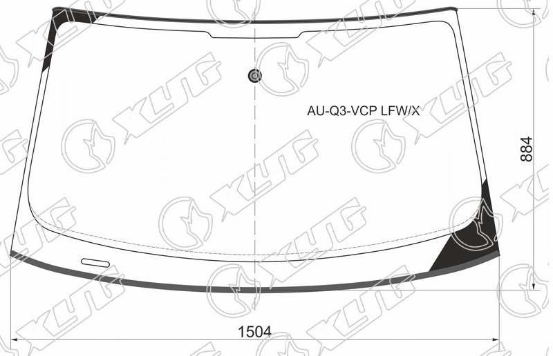 Стекло лобовое AUDI Q3 XYG AU-Q3-VCP LFW/X 