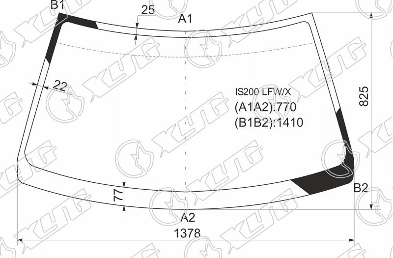 Стекло лобовое TOYOTA ALTEZZA XYG IS200 LFW/X 