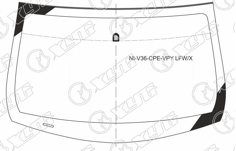 Стекло лобовое NISSAN SKYLINE, INFINITI G37 COUPE XYG NI-V36-CPE-VPY LFW/X 