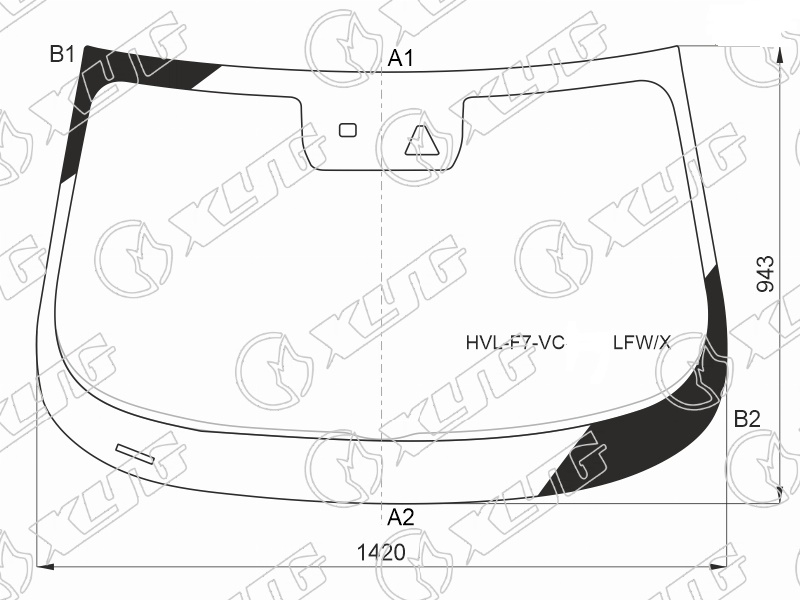 Стекло лобовое HAVAL F7, F7x XYG HVL-F7-VC LFW/X 