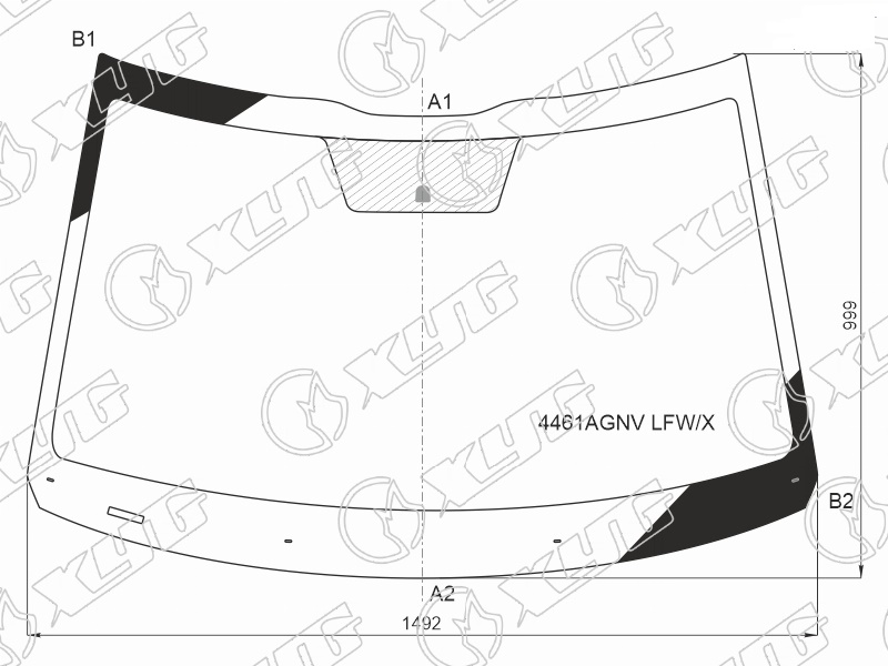 Стекло лобовое KIA SELTOS XYG 4461AGNV LFW/X 