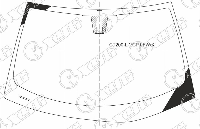 Стекло лобовое LEXUS CT200H XYG CT200H-L-VCP LFW/X 