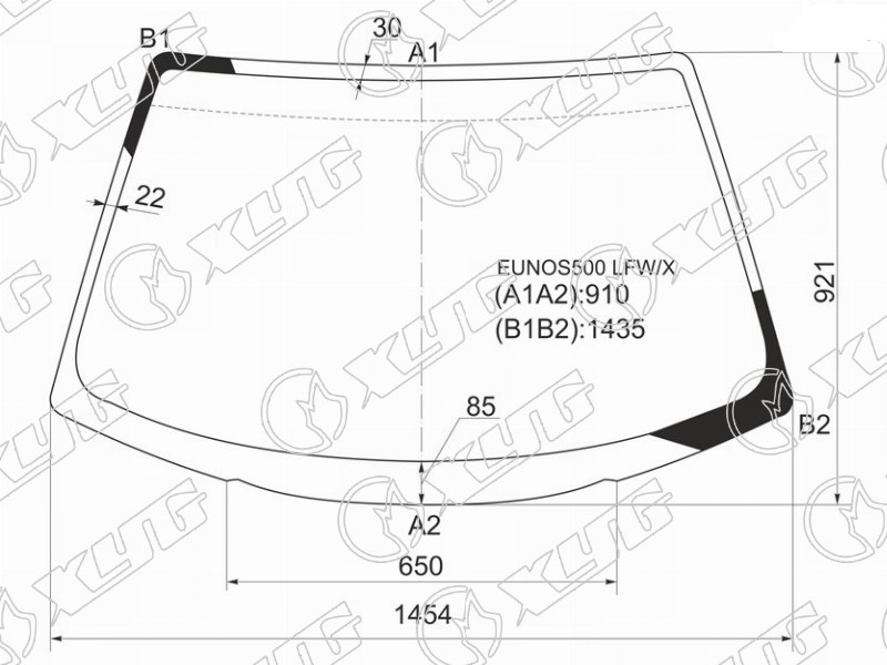 Стекло лобовое MAZDA EUNOS 500, XEDOS 6 XYG EUNOS500 LFW/X 