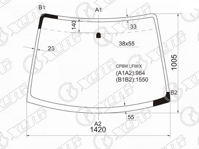 Стекло лобовое MAZDA PREMACY XYG CP8W LFW/X 