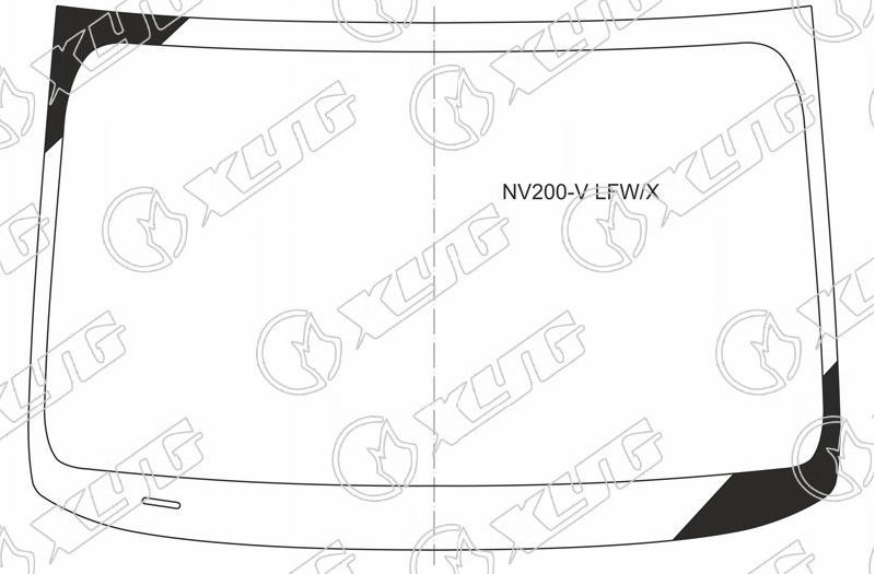 Стекло лобовое NISSAN NV200 VANETTE, NV200, MITSUBISHI D:3 XYG NV200-V LFW/X 