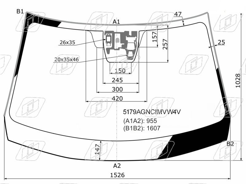 Стекло лобовое MAZDA CX-5 FUYAO 5179AGNCIMVW4V