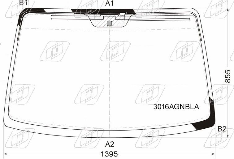 Стекло лобовое CHEVROLET LACETTI, DAEWOO NUBIRA FUYAO 3016AGNBLA