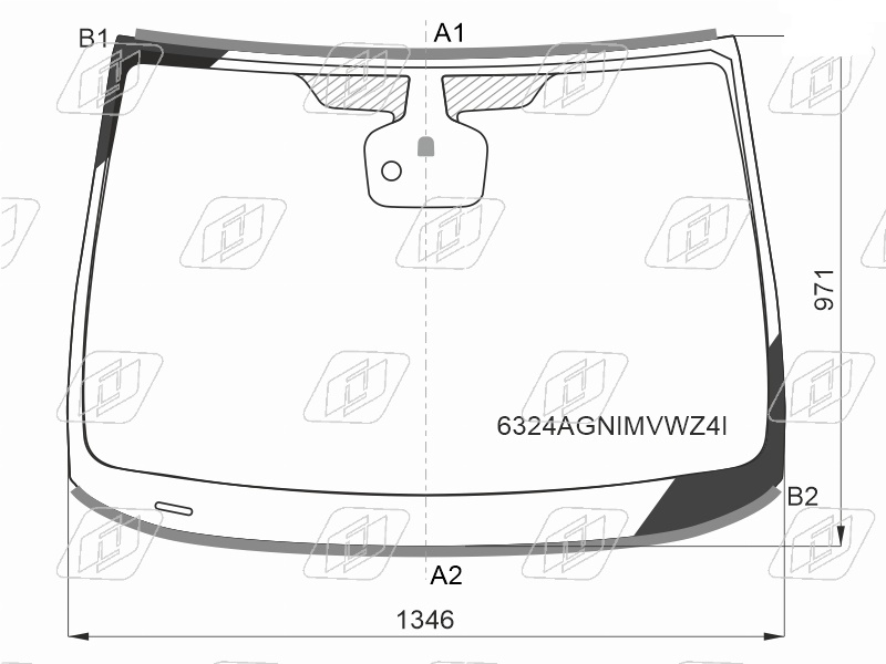 Стекло лобовое OPEL ASTRA J FUYAO 6324AGNIMVWZ4I