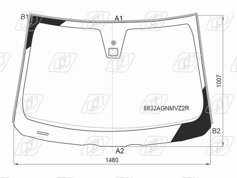 Стекло лобовое VOLVO C30, S40, V50 FUYAO 8832AGNMVZ2R