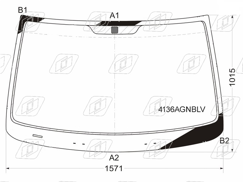 Стекло лобовое HYUNDAI H1-STAREX FUYAO 4136AGNBLV