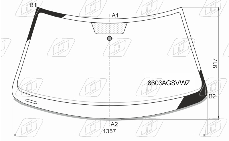 Стекло лобовое VOLKSWAGEN POLO FUYAO 8603AGSVWZ