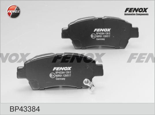 Колодки тормозные, дисковые передние TOYOTA Vios Fenox BP43384