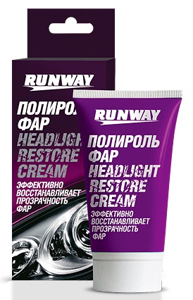 Абразивная полироль для фар Runway RW0501, 50 мл