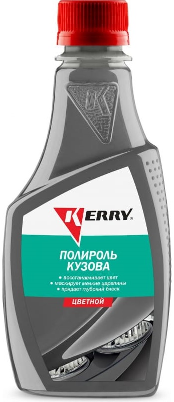 Полироль кузова цветной KERRY KR-260-5, для всех оттенков серебра, 250 мл