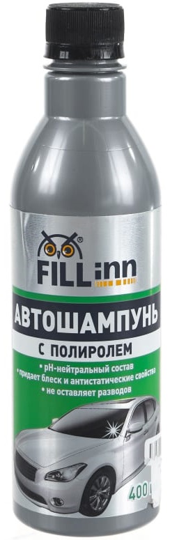 Автошампунь с полиролем FILLinn FL045, 400 мл 