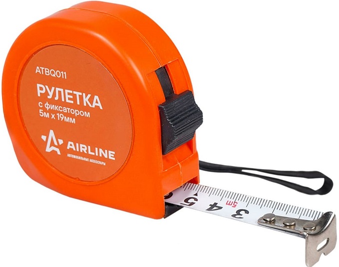 Рулетка Airline ATBQ011, с фиксатором, 5 м х 19 мм