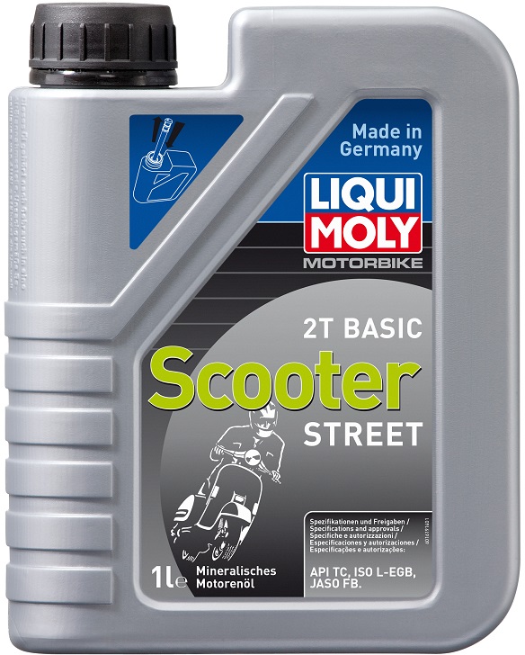 Масло моторное минеральное Liqui Moly 8068, Motorrad Scooter 2T Basic, 1 л