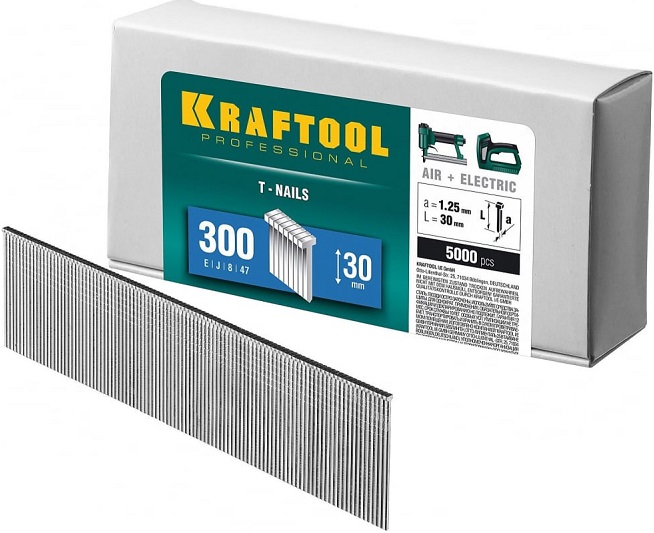 Гвозди для нейлера KRAFTOOL 31785-30, 30 мм, 5000 шт