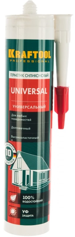 Герметик силиконовый универсальный FX100 KRAFTSIL UNIVERSAL KRAFTOOL 41253-0, 300 мл