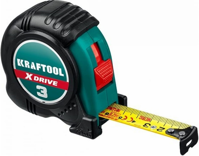 Рулетка X-Drive KRAFTOOL 34122-10, 10 м х 25 мм