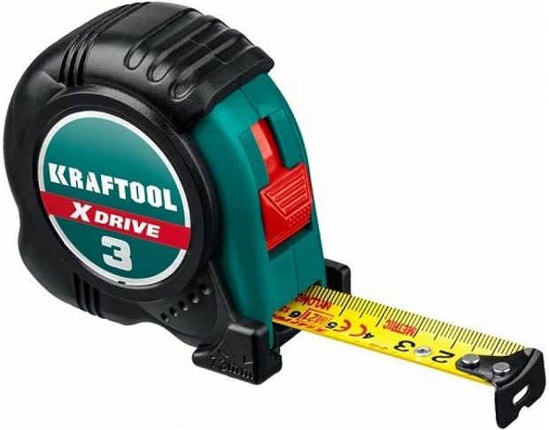 Рулетка X-Drive KRAFTOOL 34122-03-19_z02, 3 м х 19 мм