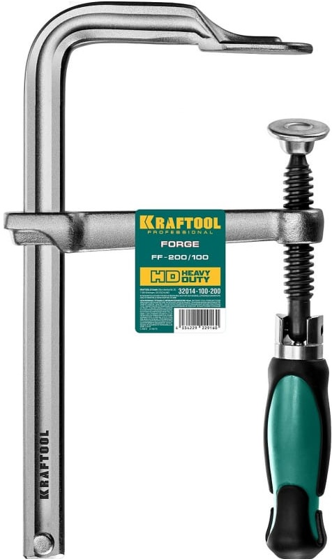 Струбцина F KRAFTOOL 32014-100-200, 200х100 мм 