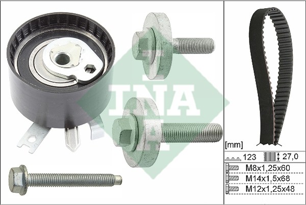 Комплект ремня ГРМ NISSAN Almera Ina 530 0197 10