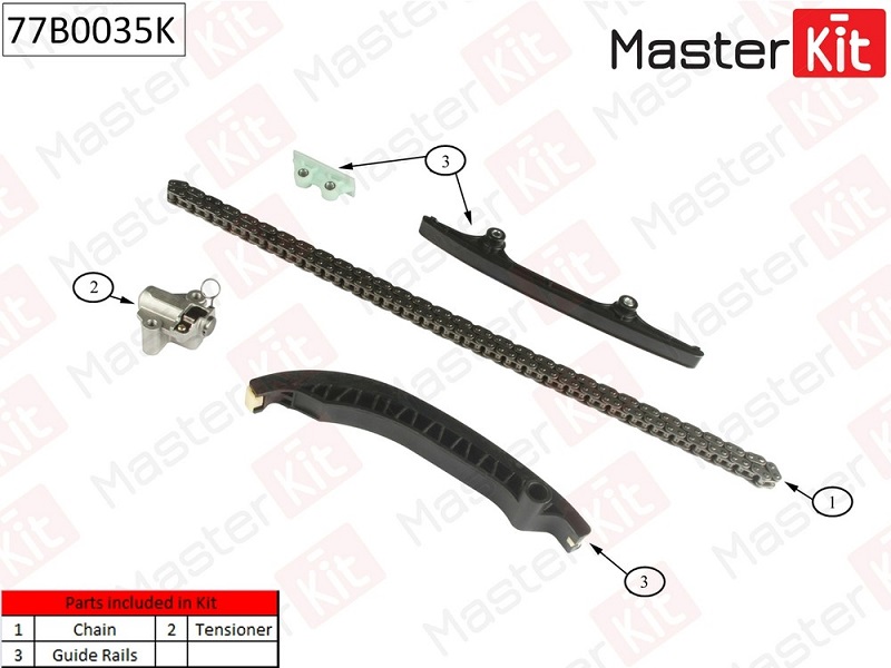 Комплект цепи ГРМ FORD Transit Masterkit 77B0035K