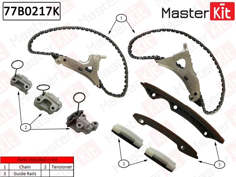 Комплект цепи ГРМ Mercedes-Benz C-CLASS Masterkit 77B0217K