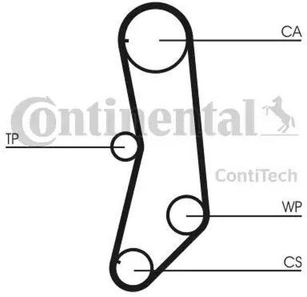 Комплект ремня ГРМ FIAT Cinquecento Contitech CT997K1