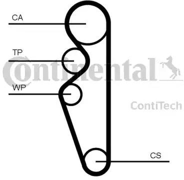 Комплект ремня ГРМ ВАЗ Granta Contitech CT1164K1