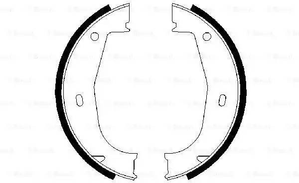 Колодки тормозные, барабанные BMW 3 Bosch 0 986 487 520